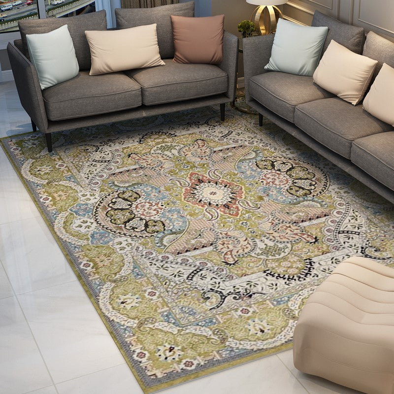 Printed Traditional Patterned Area Rug for Living Room Hall Office Bedroom