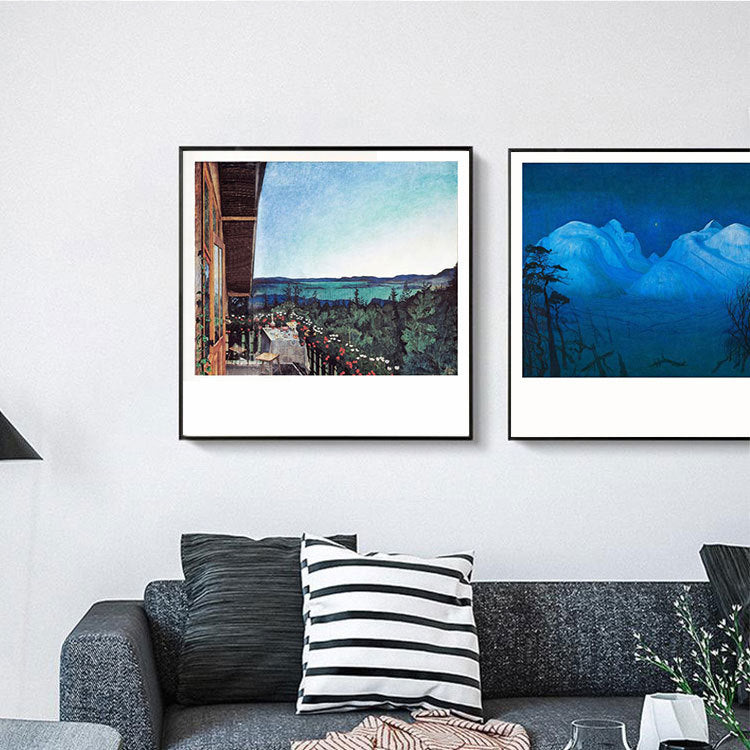 02 Modern Simplicity Idyllic Art Wall Decor Living Room Background Home Decor Painting