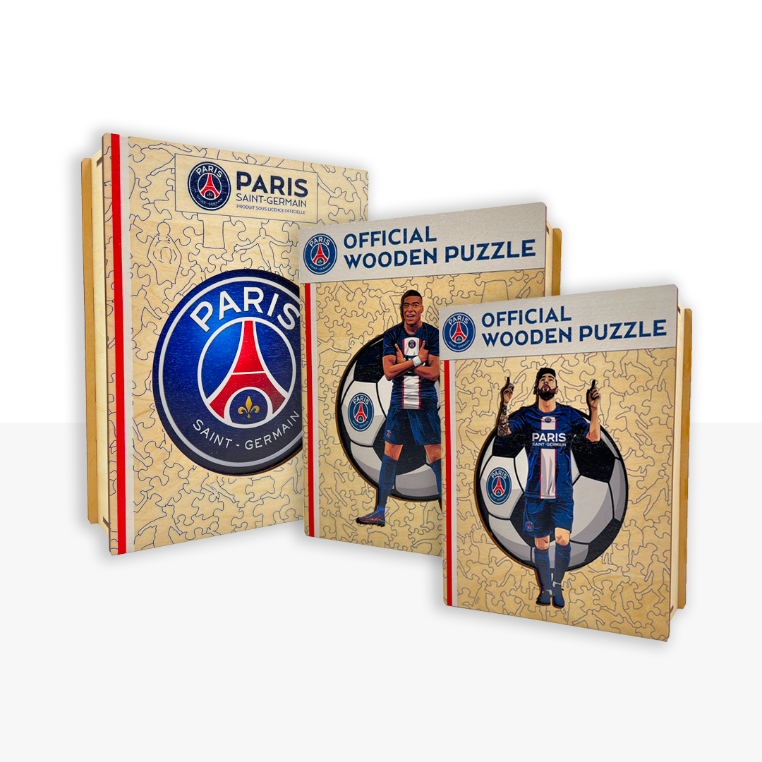 3 PACK PSG FC® Logo + Lionel Messi + Kylian Mbappé