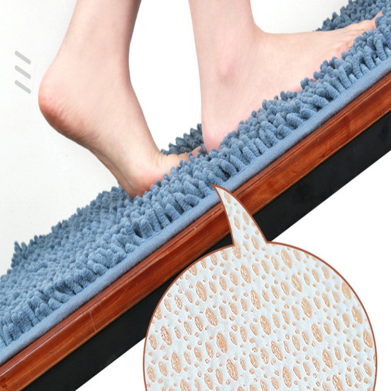 Purple Chenille Luxury Super Thick Soft Shaggy Bath Mats Doormat for Bathroom