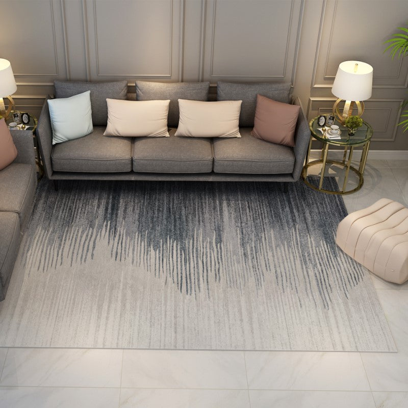Grey line Gradient Modern Simple Rugs for Living Room Dining Room Bedroom Hall Office