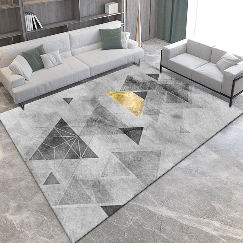 Grey line Geometric Gradient Modern Simple Rugs for Living Room Dining Room Bedroom Hall Office