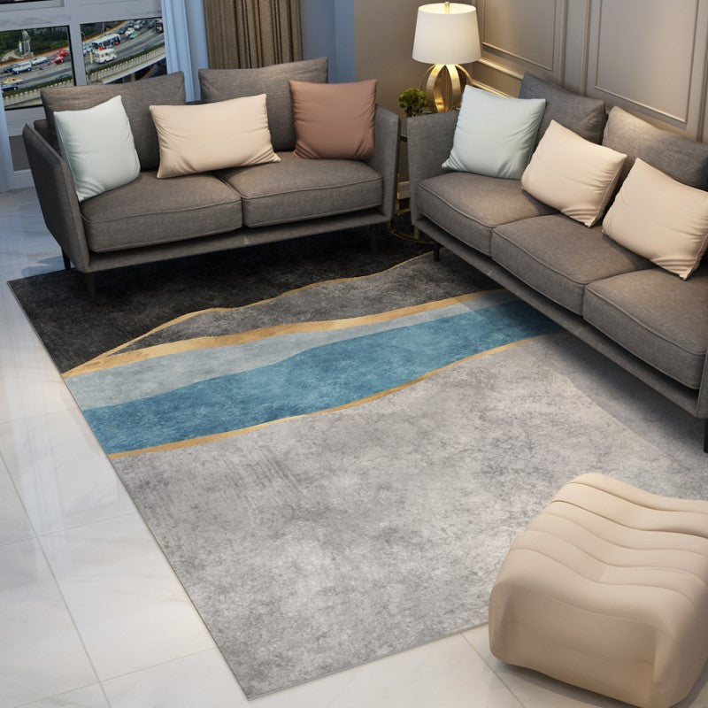 Modern Striped Simple Rugs for Living Room Dining Room Bedroom Hall Office