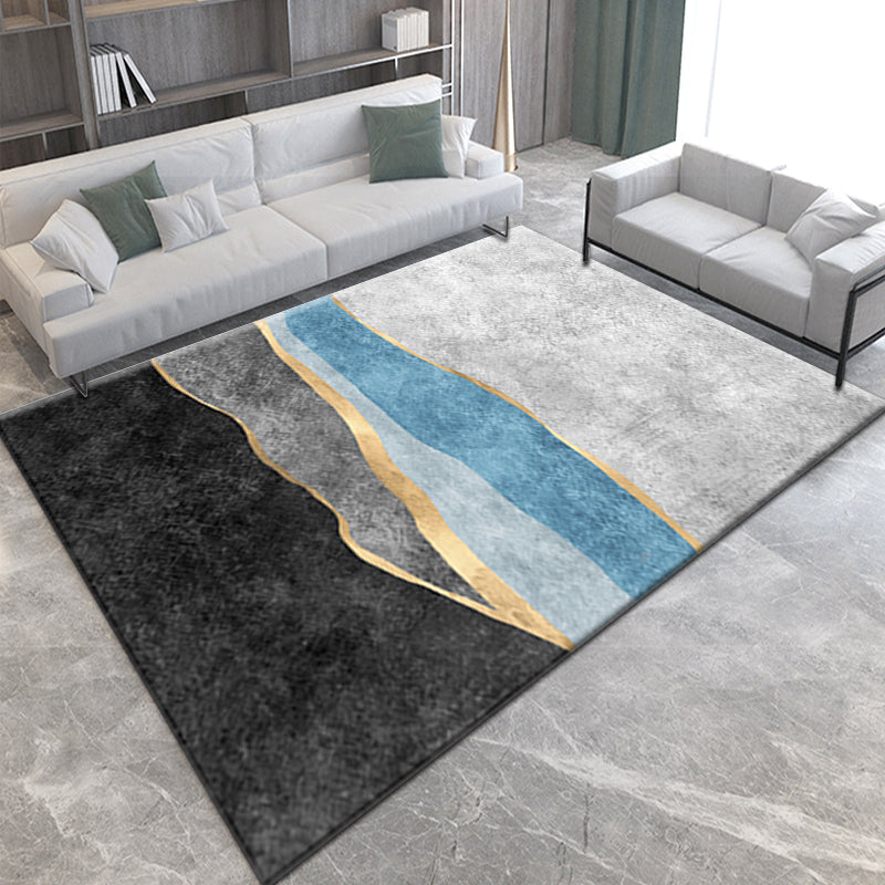 Modern Striped Simple Rugs for Living Room Dining Room Bedroom Hall Office