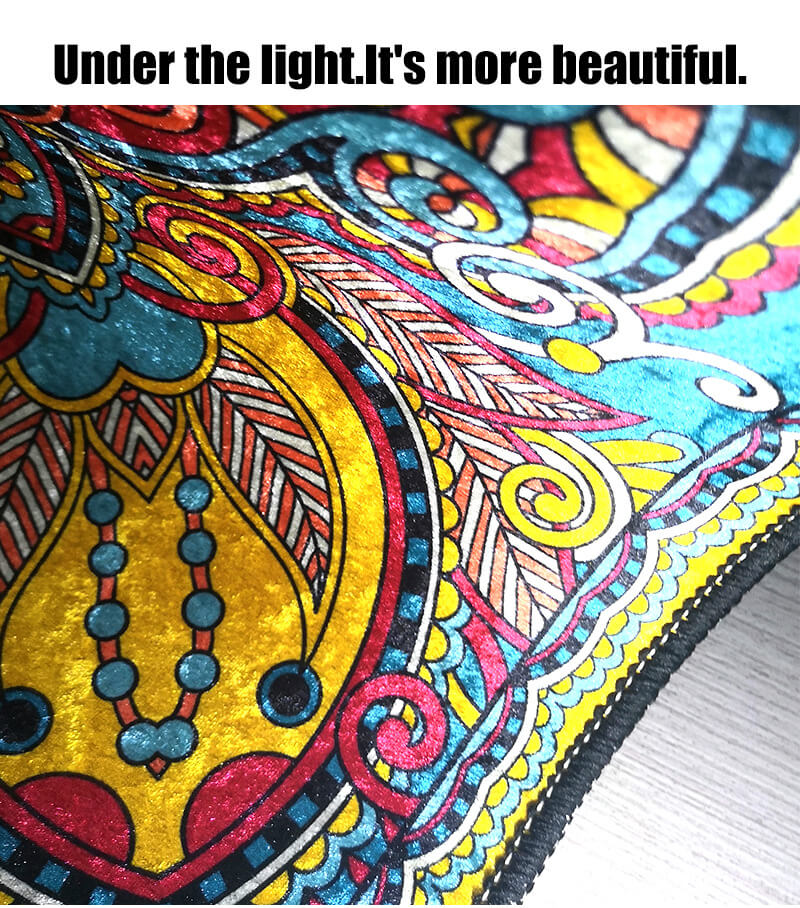 Three-dimensional Retro Printed Patterned Round Modern Area Rugs for Living Room Bedroom Office Anti-slip Carpets 15