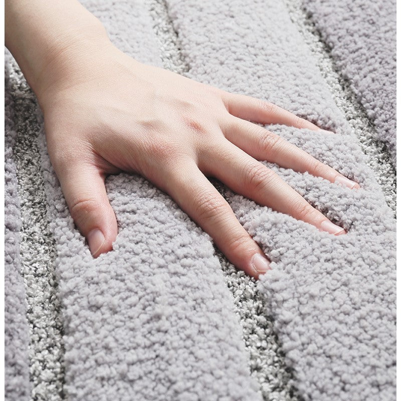 Rice Pink Striped Patterned Entryway Doormat Rugs Kitchen Bathroom Anti-slip Mats