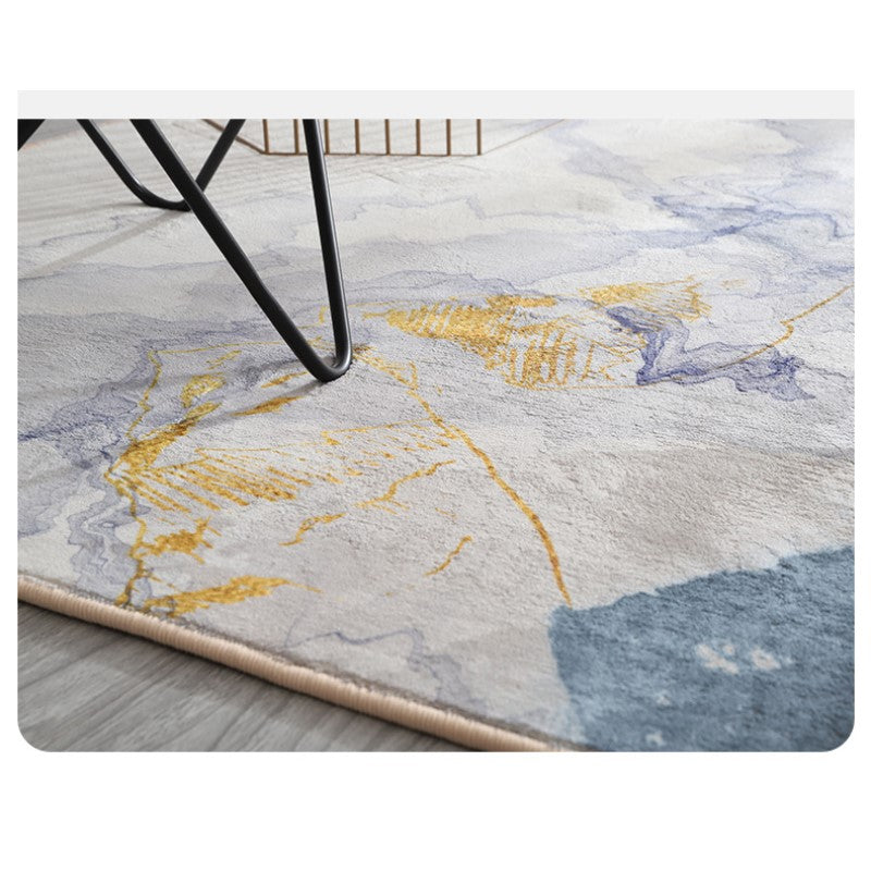 Abstract Splash Ink Pattern Faux Cashmere Shaggy Comfy Modern Rugs For Living Room Bedroom Bedside Carpet