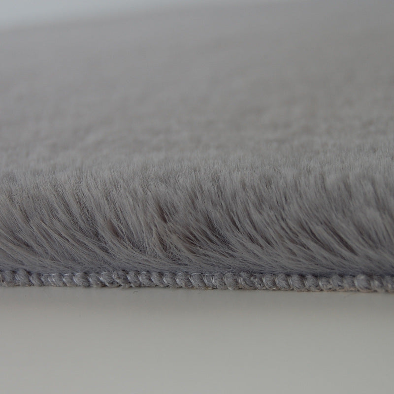 Purple Quality Faux Rabbit Fur Plush Soft Shaggy Rugs For Living Room Nursery Bedroom Bedside Rugs Floor Mats
