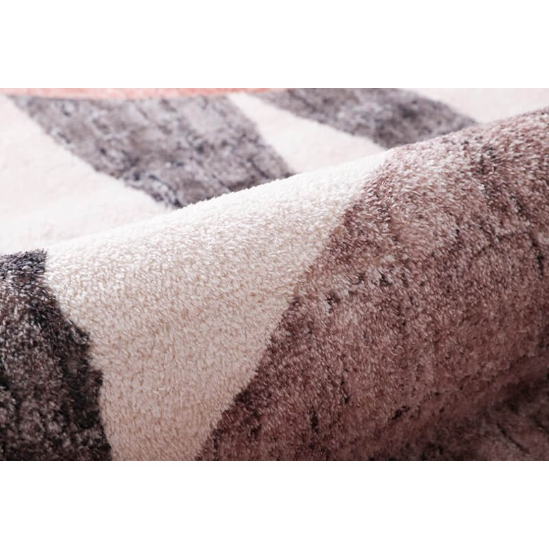 Moroccan Geometric Pattern Faux Cashmere Soft Shaggy Area Rugs For Bedroom Living Room Bedside Office
