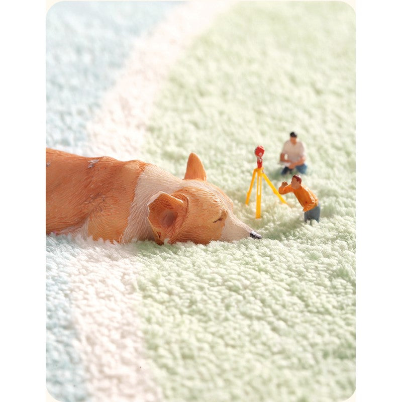 Cute Cartoon Animals Patterned Plush Soft Girls Boys Bedroom Kids Room Bedside Carpet Rugs Runners 06