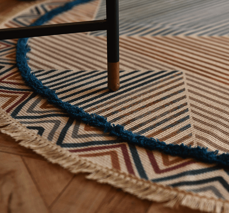 Yellow Moroccan Geometric Cotton Area Rug with Tassel Hand Woven Machine Washable Floor Carpet Rug for Living Room Bedroom