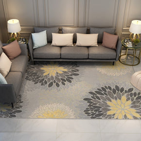 Flower Floral Rugs for Living Room Bedroom Hall Office Machine Washable