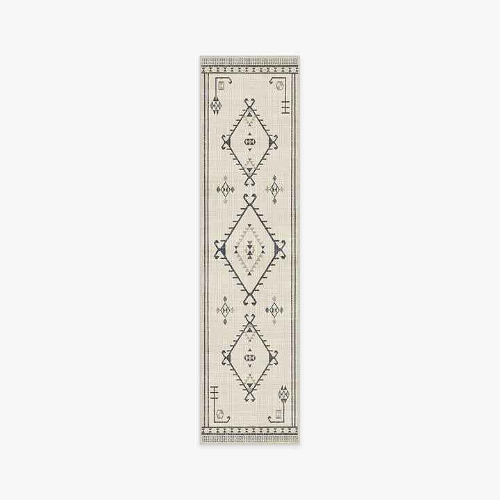 Beige Modern Geometric Rugs for Living Room Bedroom Hall Office Machine Washable
