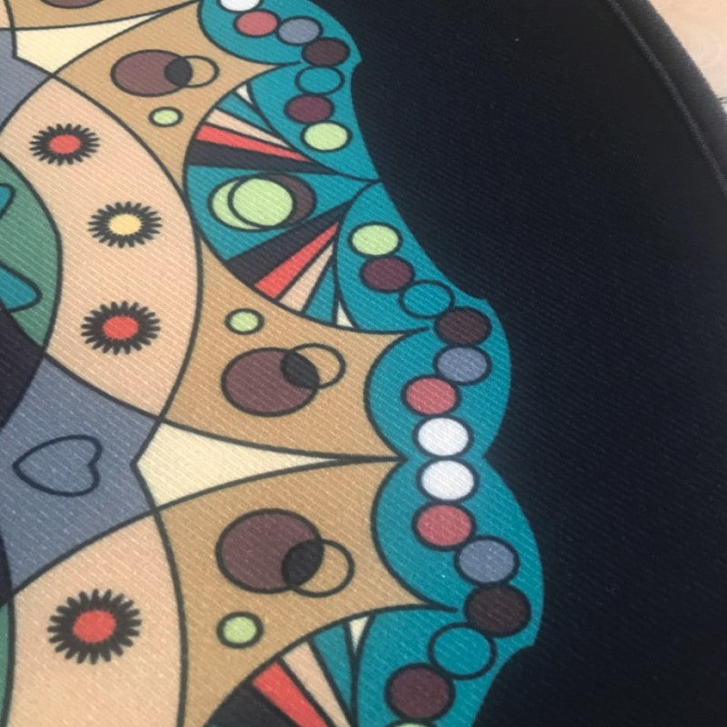 Modern Cartoon 3D Patterned Lovely Round Area Rugs Anti-slip Carpets for Kids Room Living Room Bedroom Office