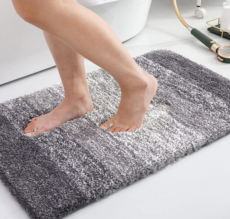 Shaggy Soft and Absorbent Bath Rug, Non-Slip, Thick Plush Bathroom Mat, Machine Washable Dry Bath Mats