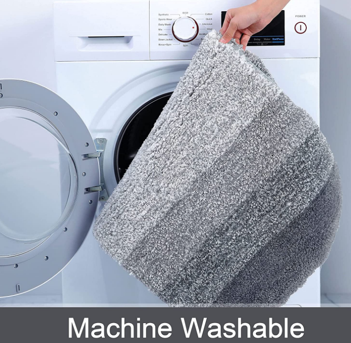 Shaggy Soft and Absorbent Bath Rug, Non-Slip, Thick Plush Bathroom Mat, Machine Washable Dry Bath Mats