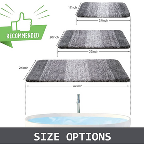 Shaggy Soft and Absorbent Bath Rug, Non-Slip, Thick Plush Bathroom Mat, Machine Washable Dry Bath Mats