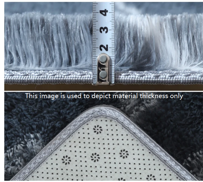 Greyish-Purple Colour Modern Plain Carpet Bedroom Living Room Sofa Rugs Soft Plush Shaggy Rugs