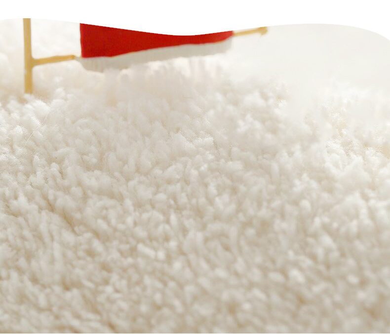 Creamy Colors Living Room Shaggy Rug Light Luxury Lambswool Bedroom Sofa Coffee Table Rug Floating Window Mat