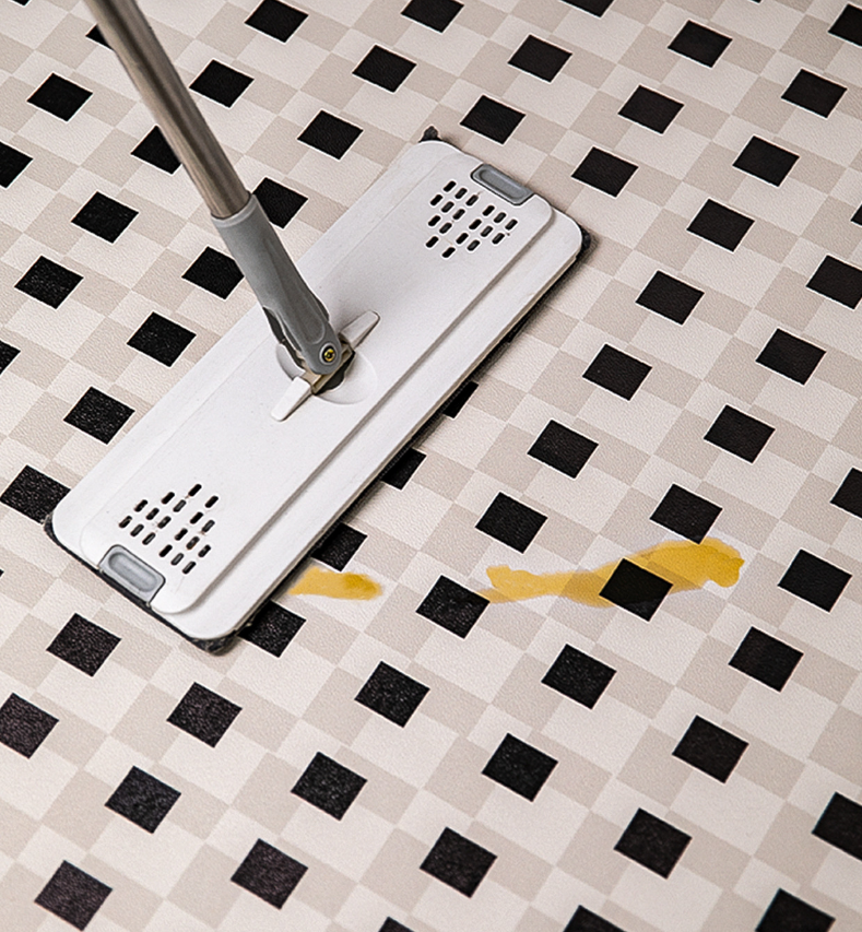 Scrubbable Kitchen Floor Mats Waterproof, Grease-proof and Non-slip PVC Foot Mats For Dirt-resistant Carpets 01