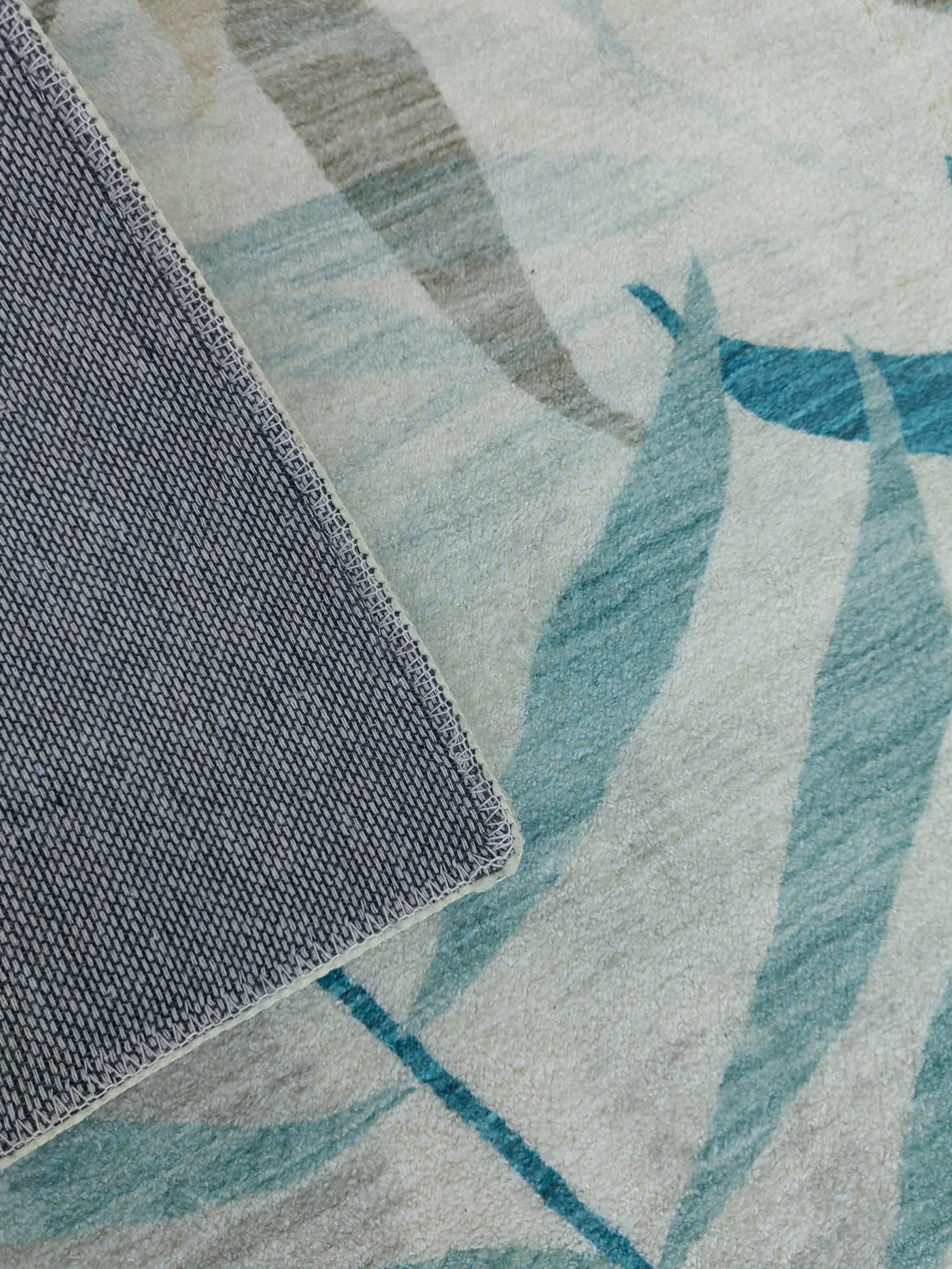 Fresh and Beautiful Leaves Pattern Modern Rugs for Living Room Dining Room Bedroom 04