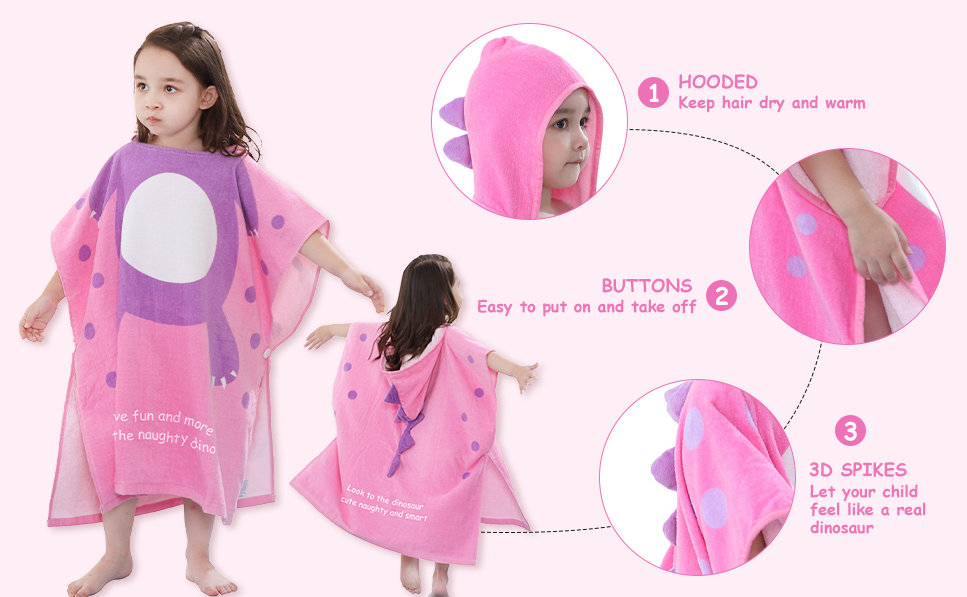Children Cute Comfortable Skin-friendly Giraffe Beach towel Pool Cloak Swim cover Cotton