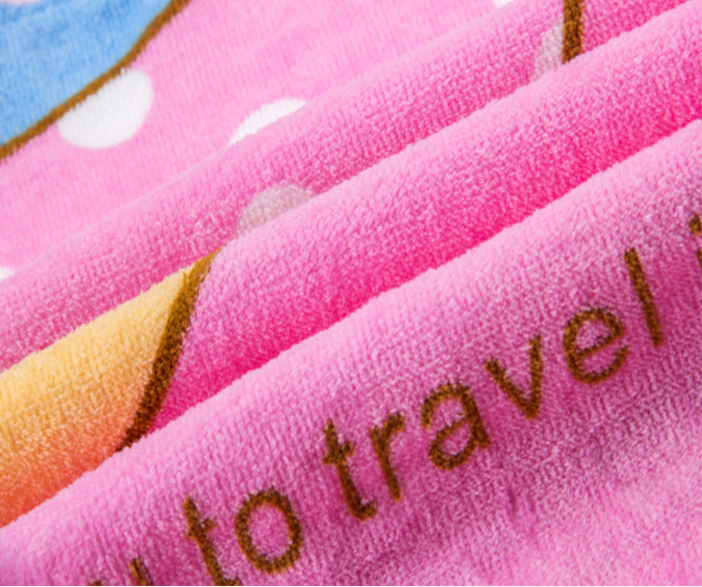 Comfortable Skin-friendly Cosy Pink Unicorn Bathrobe Beach Baby Children Towels 06