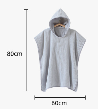Pure Pink Color SimpleCotton Comfortable Skin-friendly Soft Hooded Bathrobe Baby Children Towels