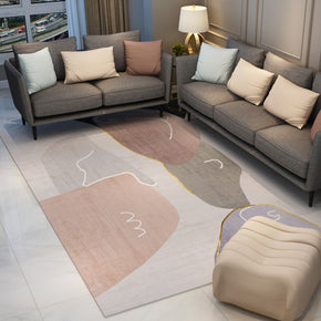 Modern Colorful Simple Geometric Rugs for Dining Room Living Room Bedroom Hall Office