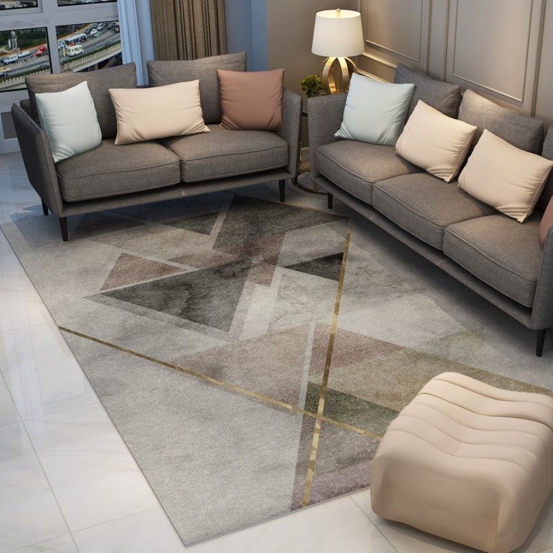 Modern Geometric Simple Geometric Rugs for Dining Room Living Room Hall Bedroom Office