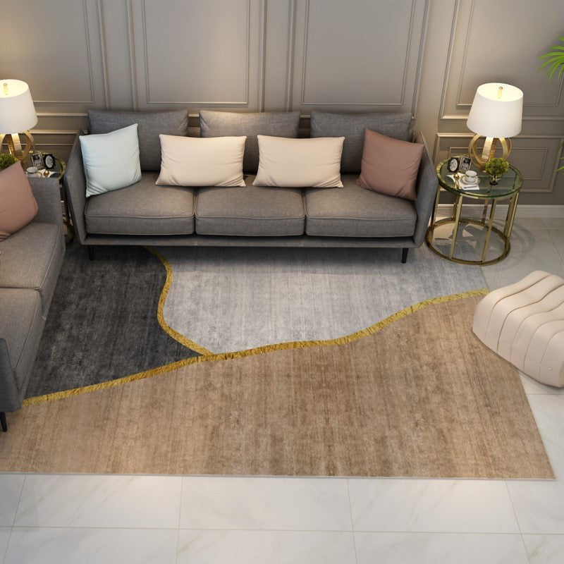 Yellow Grey Modern Geometric Simple Geometric Rugs for Dining Room Living Room Hall Bedroom Office