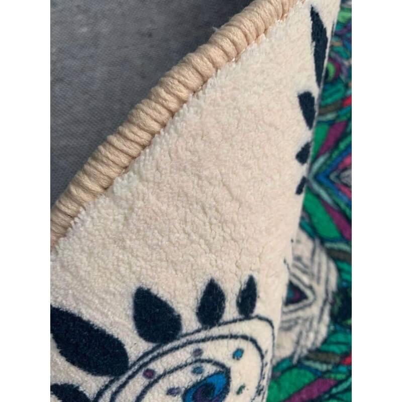 Nostalgic Traditional Printed Faux Cashmere Shaggy Rugs For Living Room Bedroom Hall Carpet