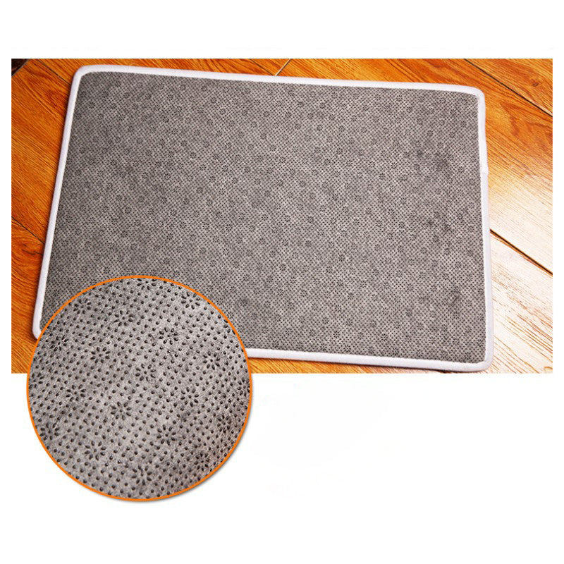 Brownish Purple Geometric Printing Patterned Round Entryway Doormat Rugs Kitchen Bathroom Anti-slip Mats