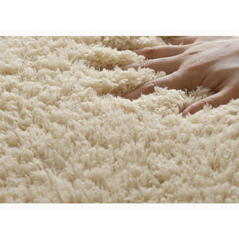 Khaki Simple Modern Plain Comfy Lambs Wool Comfy Plush Rugs For Living Room Bedroom Bedside Carpet