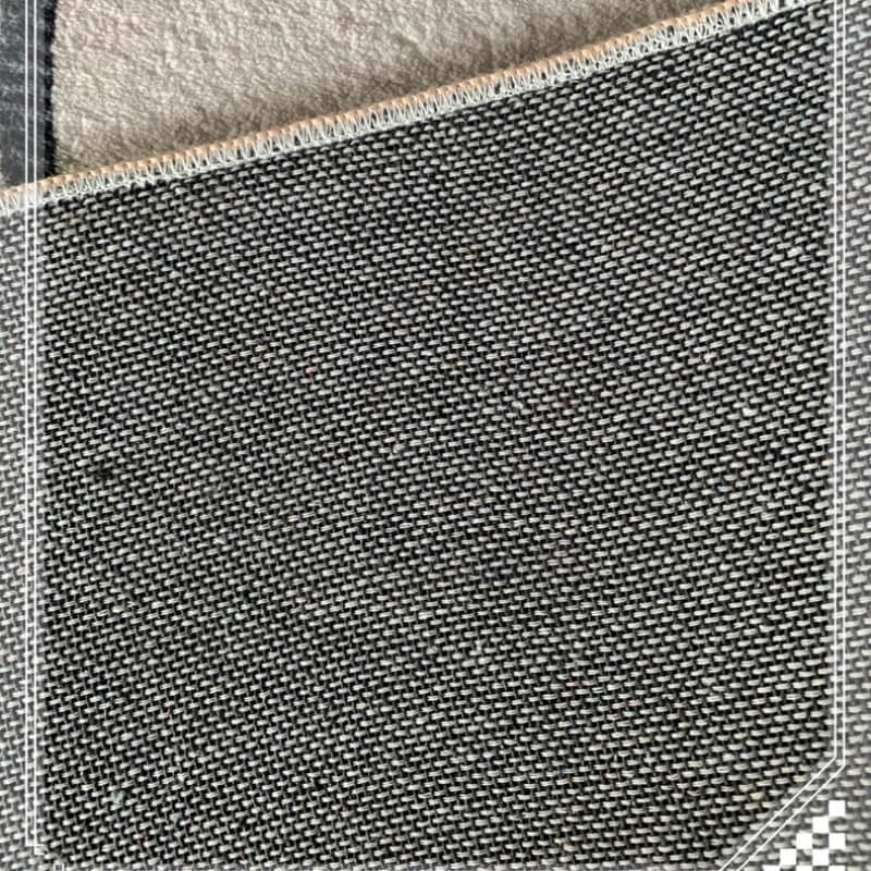 Grey Geometric Pattern Faux Cashmere Shaggy Area Rug Soft Carpets For Bedroom Hall Living Room Office