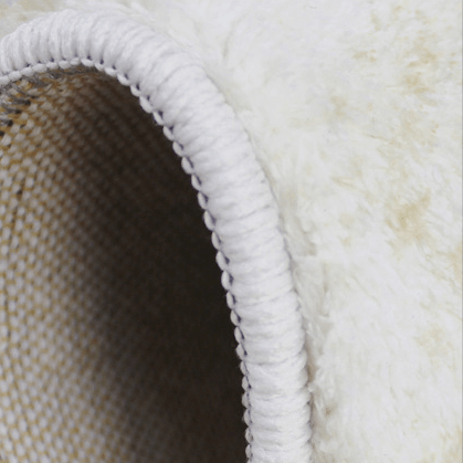 Reddish-brown Rustic Style Pattern Faux Cashmere Shaggy Area Rugs For Bedroom Living Room Bedside Office