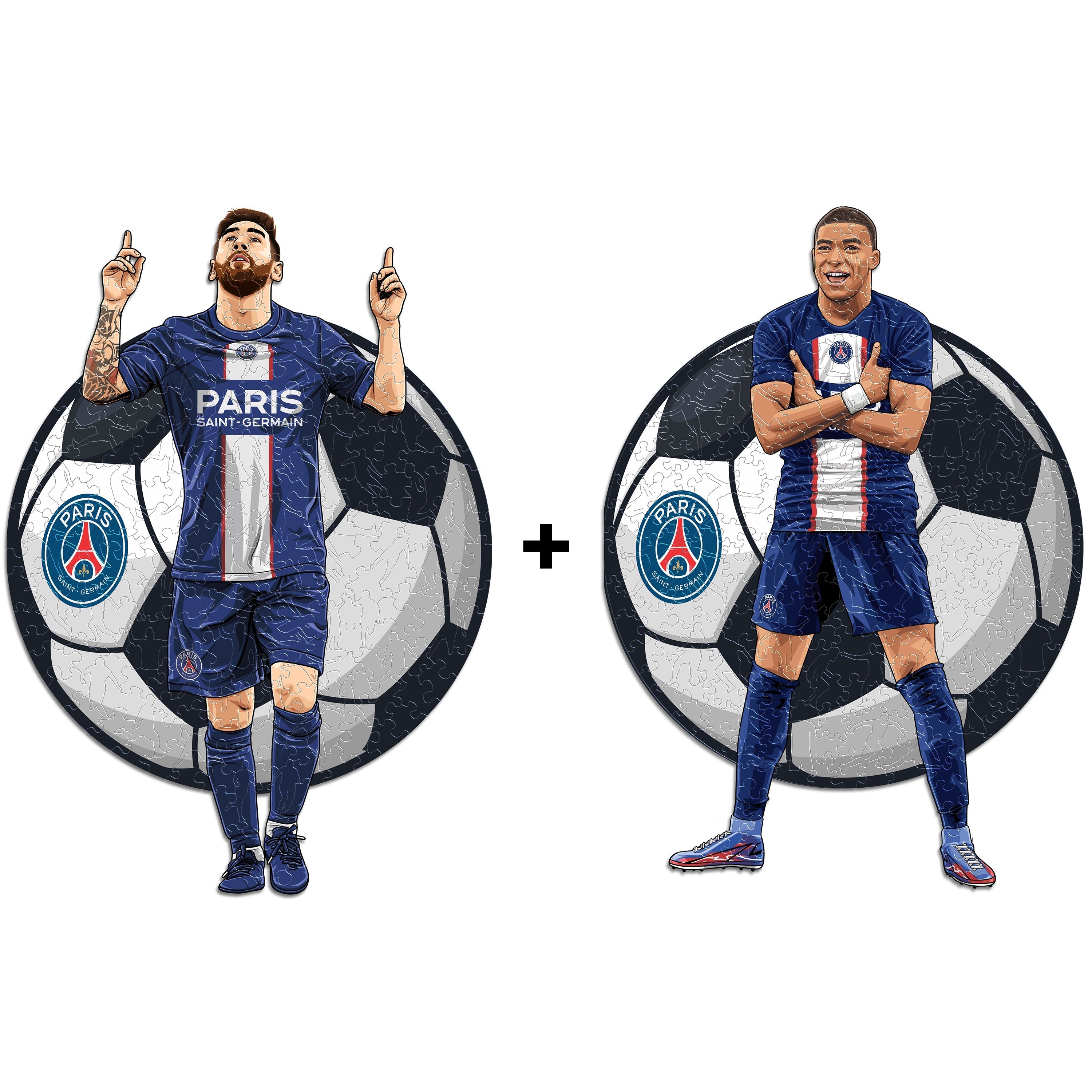 2 PACK Lionel Messi + Kylian Mbappé