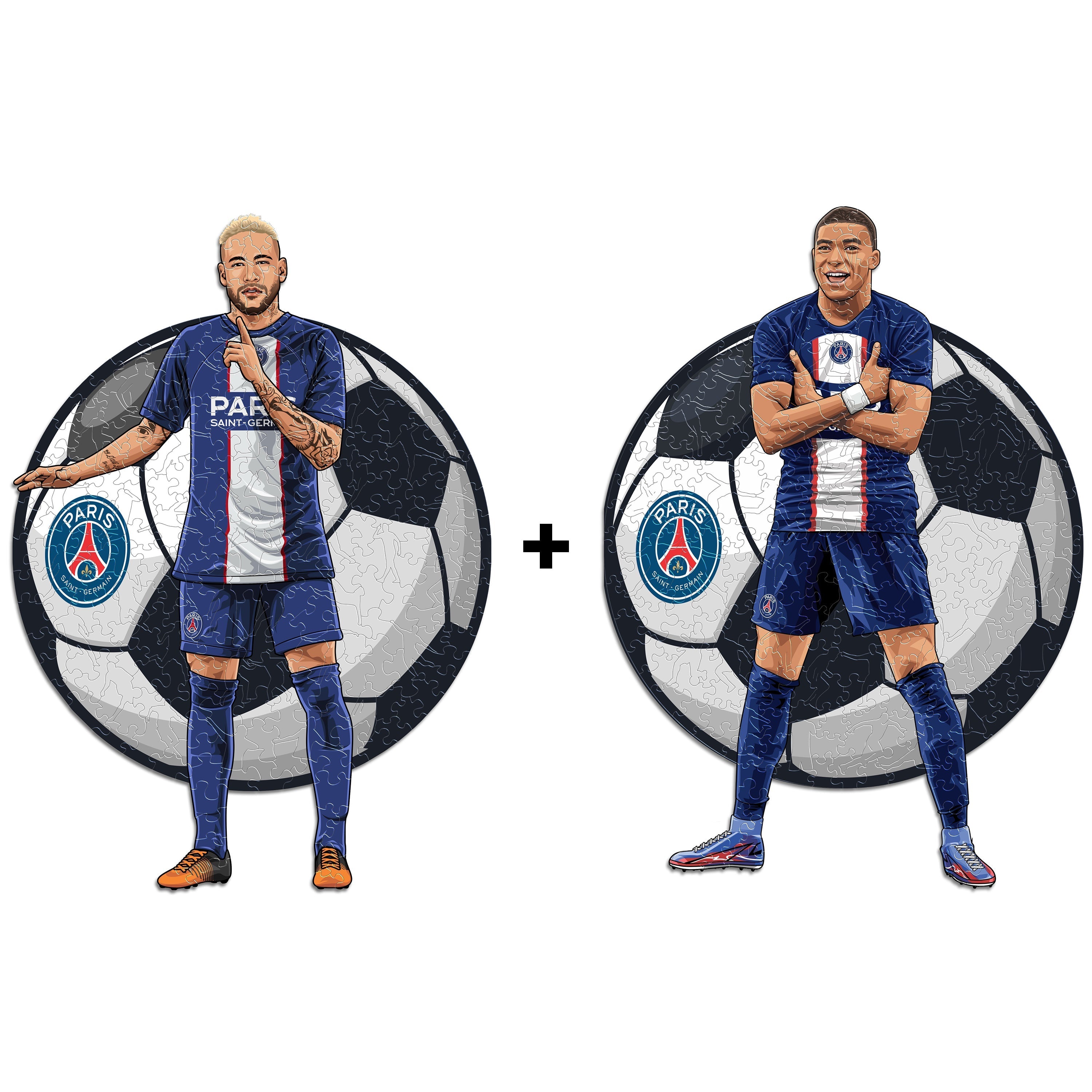 2 PACK Kylian Mbappé + Neymar Jr.