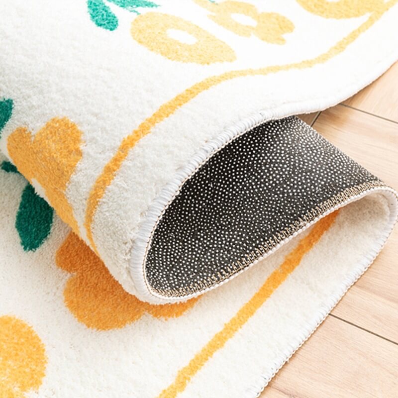 Cute Cartoon Pandas Pattern Round Faux Cashmere Shaggy Area Rugs For Bedroom Kids Room Bedside Carpets