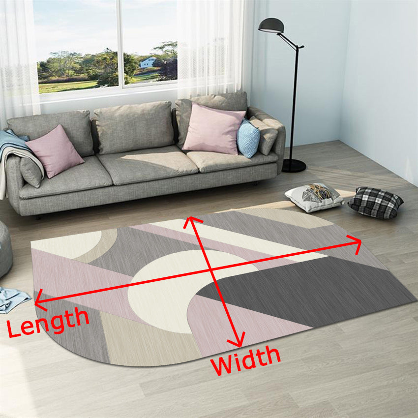 Irregular Shaped Rugs Geometric Modern Simple for Living Room Hall Bedroom Office