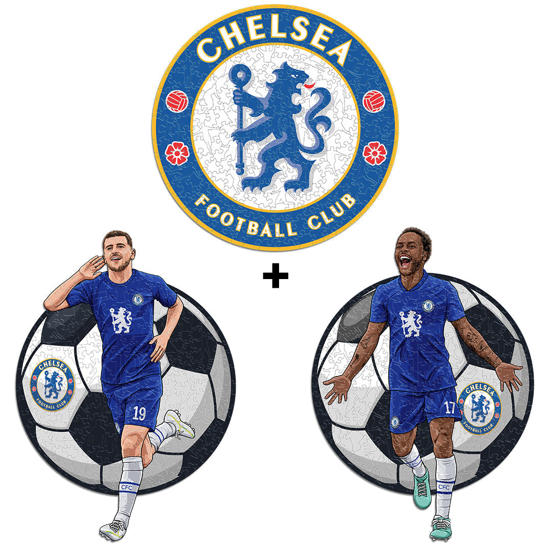 3 PACK Chelsea FC® Logo + Mount + Sterling