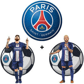 3 PACK PSG FC® Logo + Lionel Messi + Neymar Jr.