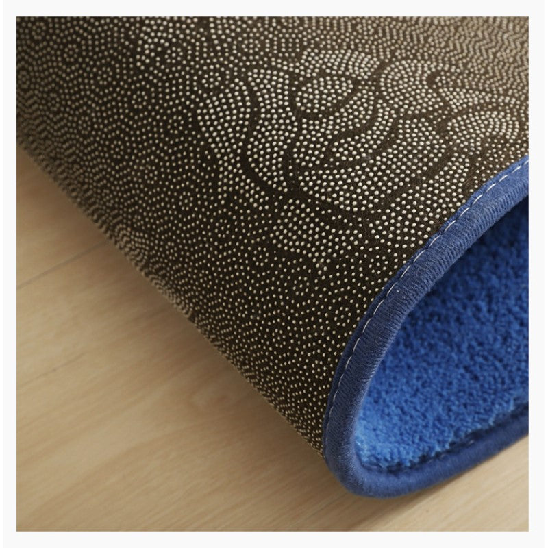 Grey Purple Semicircle Super Fibre Soft Plush Plain Floor Rugs Entryway Bathroom Door Mats Anti-slip Mat