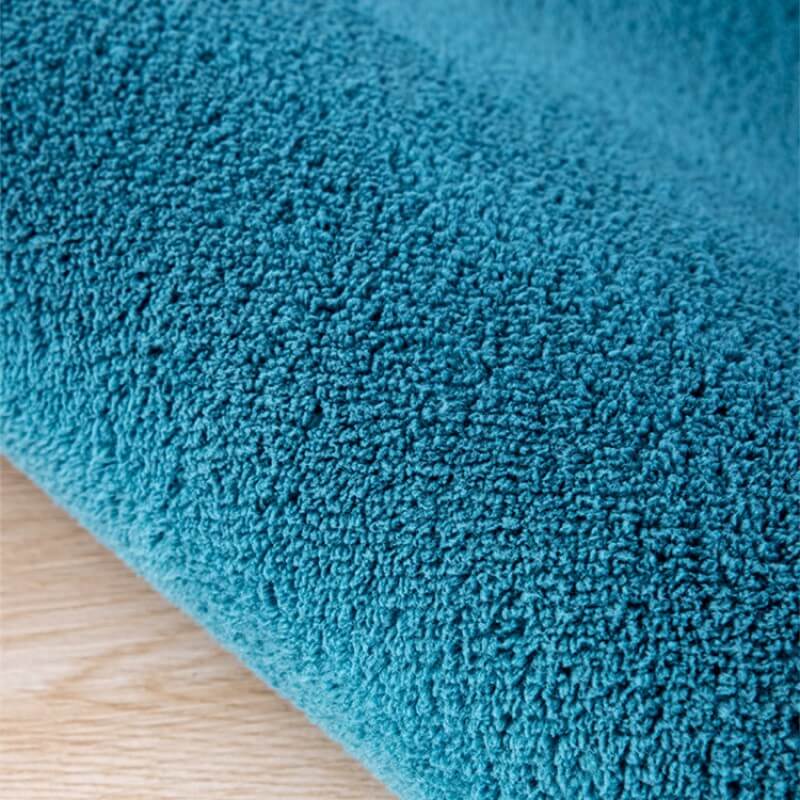 Purple Simple Faux Cashmere Shaggy Area Rugs For Living Room Bedroom Bedside Carpets