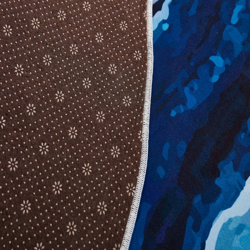 Planet Modern Purple Rugs Circle Patterned for Living Room Bedroom Hall