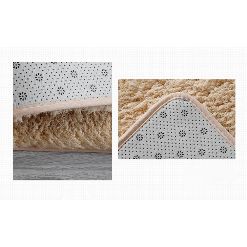 Wine Red Simple Modern Plain Comfy Lambswool Comfy Plush Rugs For Living Room Bedroom Bedside Carpet