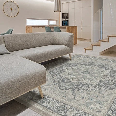 Traditional Classic Style Light Grey Rug Runners for Living Room Bedroom Hall Office