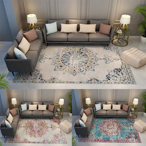 Patterned Traditional Shaggy Retro Rug for Bedroom Living Room and Office