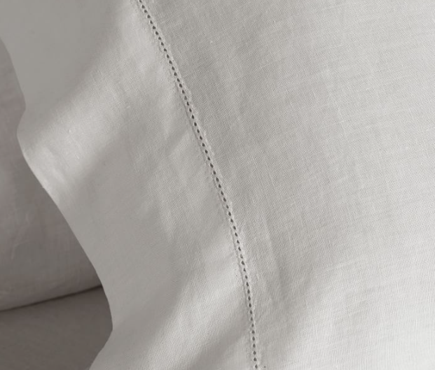 light Gray Flax Linen Sheet Set