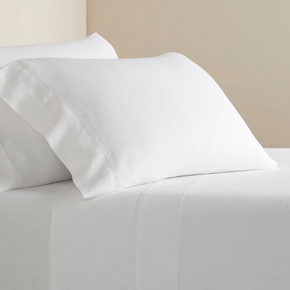 White Flax Linen Sheet Set